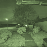 In England, a huge triangular UFO was captured on the doorbell camera
